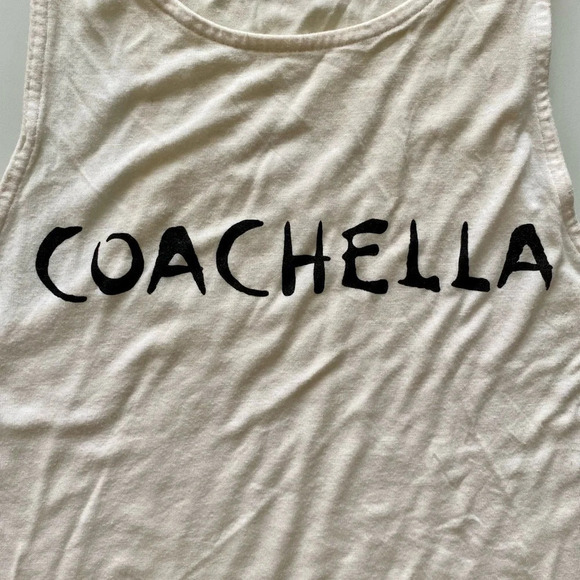 COACHELLA  Cream Tank Top XS - Picture 2 of 6